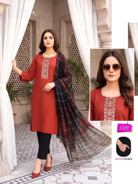 Desi kudi kalki 3pcs wholesale market of ladies kurtis in delhi